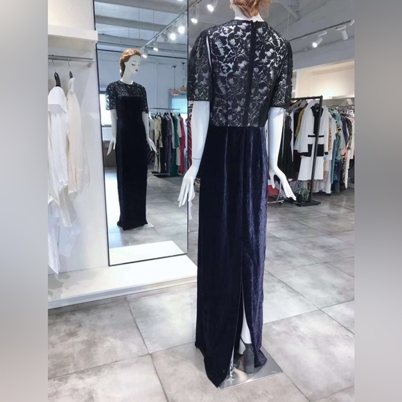 US 8 Stella McCartney embellished lace velvet gown NWT - Picture 5 of 10